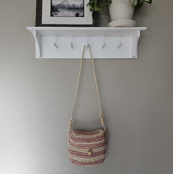 Zara woven raffia cross body bag - Picture 5 of 9